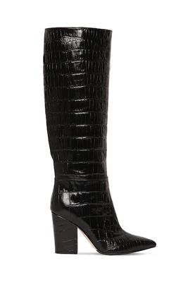90MM Sergio Croc Embossed Leather Boots from Sergio Rossi