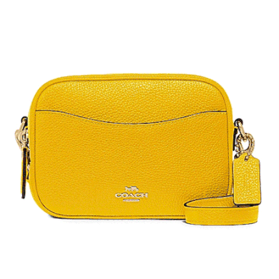 Yellow Small Leather Cross-Body Bag from Coach