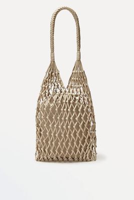 Leather Mesh Bag from Massimo Dutti