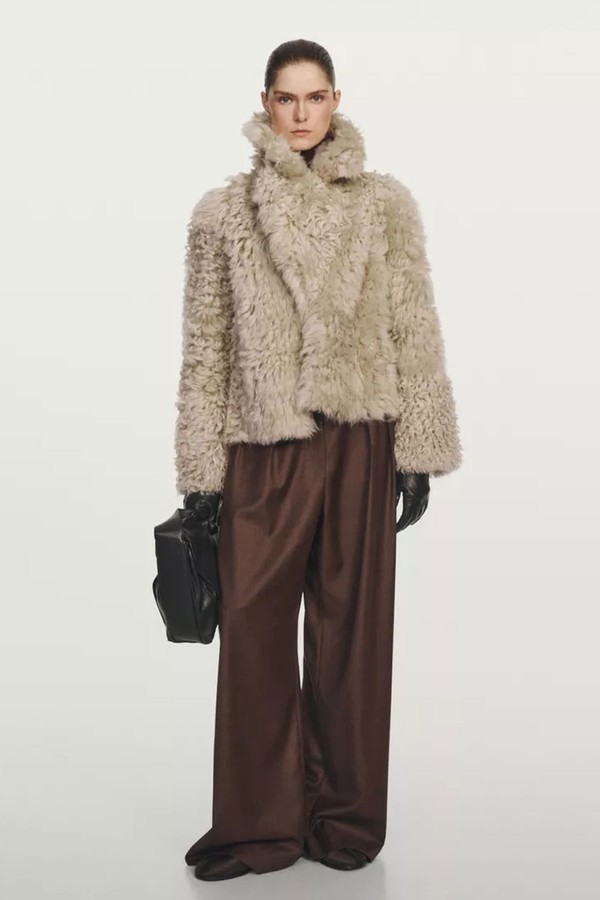 Wide-Leg Trousers With Double Dart 