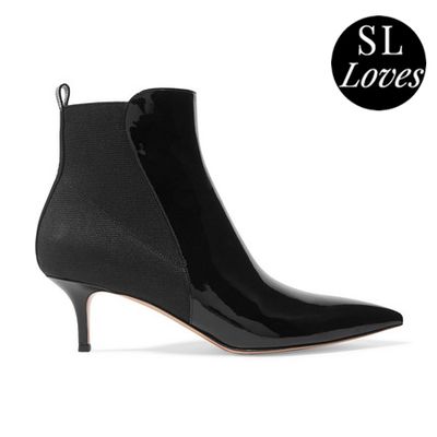 Patent-Leather Ankle Boots from Gianvito Rossi