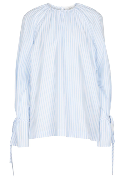 Striped Cotton Shirt from Victoria, Victoria Beckham