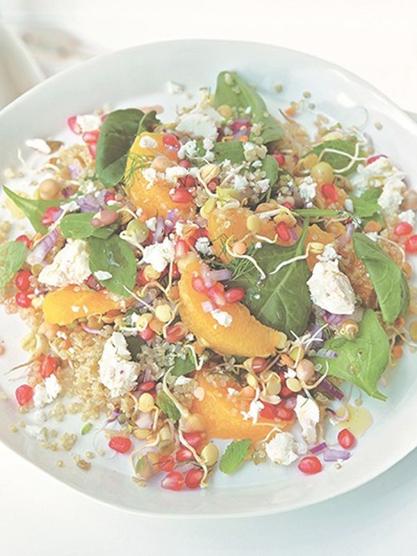 Sprouting Bean & Quinoa Salad