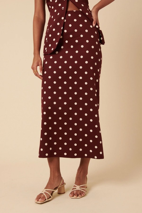 Polka Dot Midi Skirt from Nobody's Child