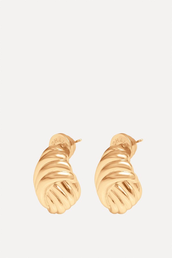 x from Mini Swirl Stud Earrings, £65 | Talis Chains