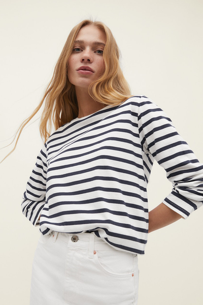 Basic Striped T-Shirt from Stradivarius