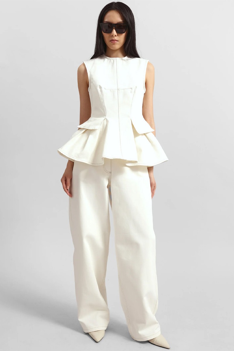 Remain Cocoon Denim Pants from The Frankie Shop