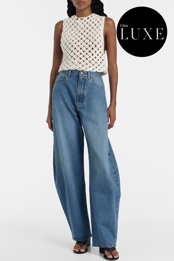 Open-Knit Cotton-Blend Top from Alaïa