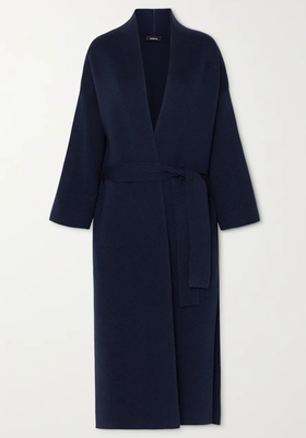 Belted Wool And Silk-Blend Coat from Akris