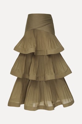 Pleated Tiered Skirt from Zimmermann