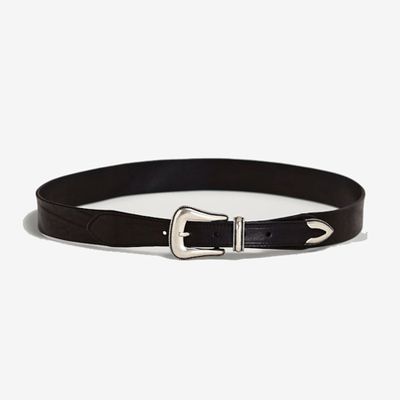 Leather Belt With Metal Buckle from Massimo Dutti