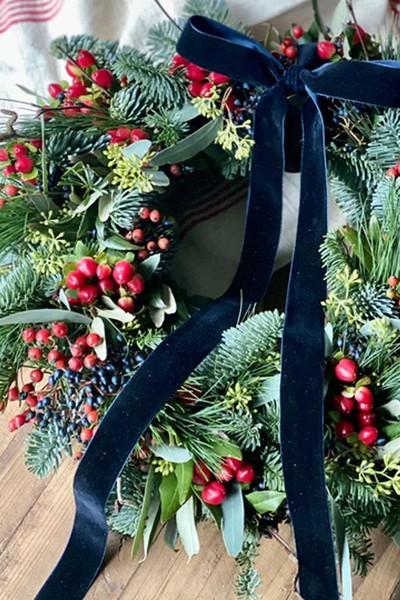 Christmas Berry & Foliage Wreath from The Florists Daughter