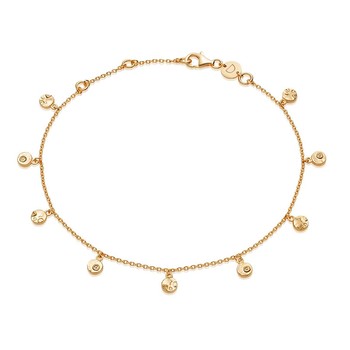 Isla Shell Charm Anklet from Daisy Jewellery 