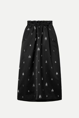 Alexia Crystal-Embellished Duchesse-Satin Midi Skirt from A.L.C.