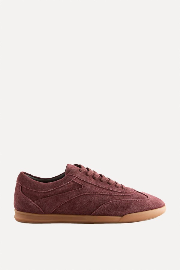Slim Sole Suede Smart Casual Trainers from NEXT