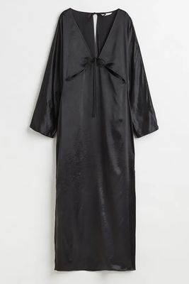 Cut-Out Satin Dress from H&M