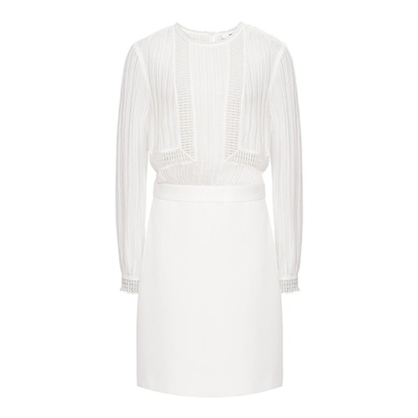 Bruna Lace-Detail Dress from Reiss