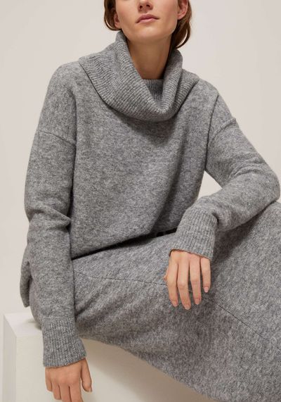 Wool Mix Roll Neck Jumper from Modern Rarity