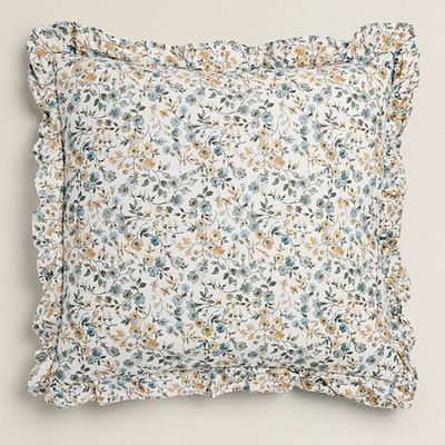 Printed Linen Cushion Cover from Zara
