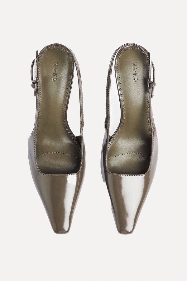 Squared Cut Slingback Pumps from NA-KD