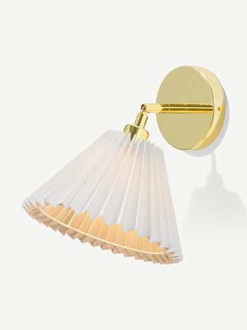 Gaby Pleated Shade Wall Light