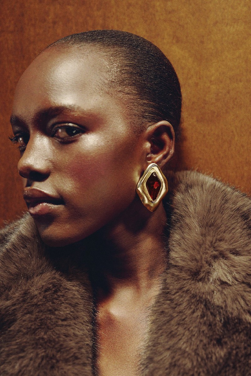 Combined Irregular Earrings from Mango