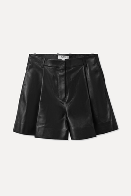 Pleated Leather Shorts from COS