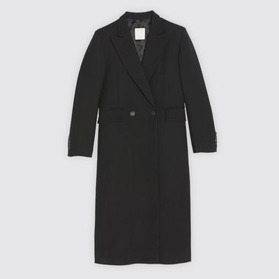 Long Straight-Cut Coat from Sandro