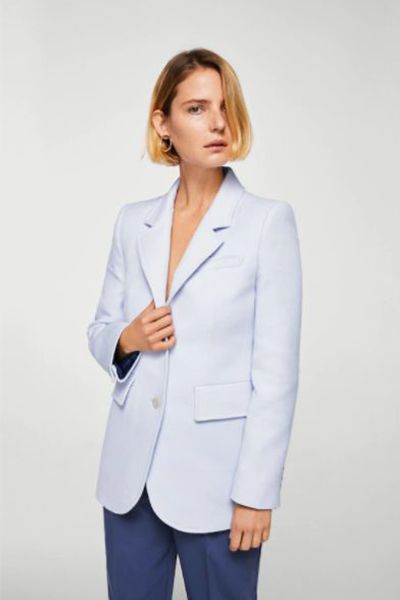 Structured Cotton Blazer from Mango