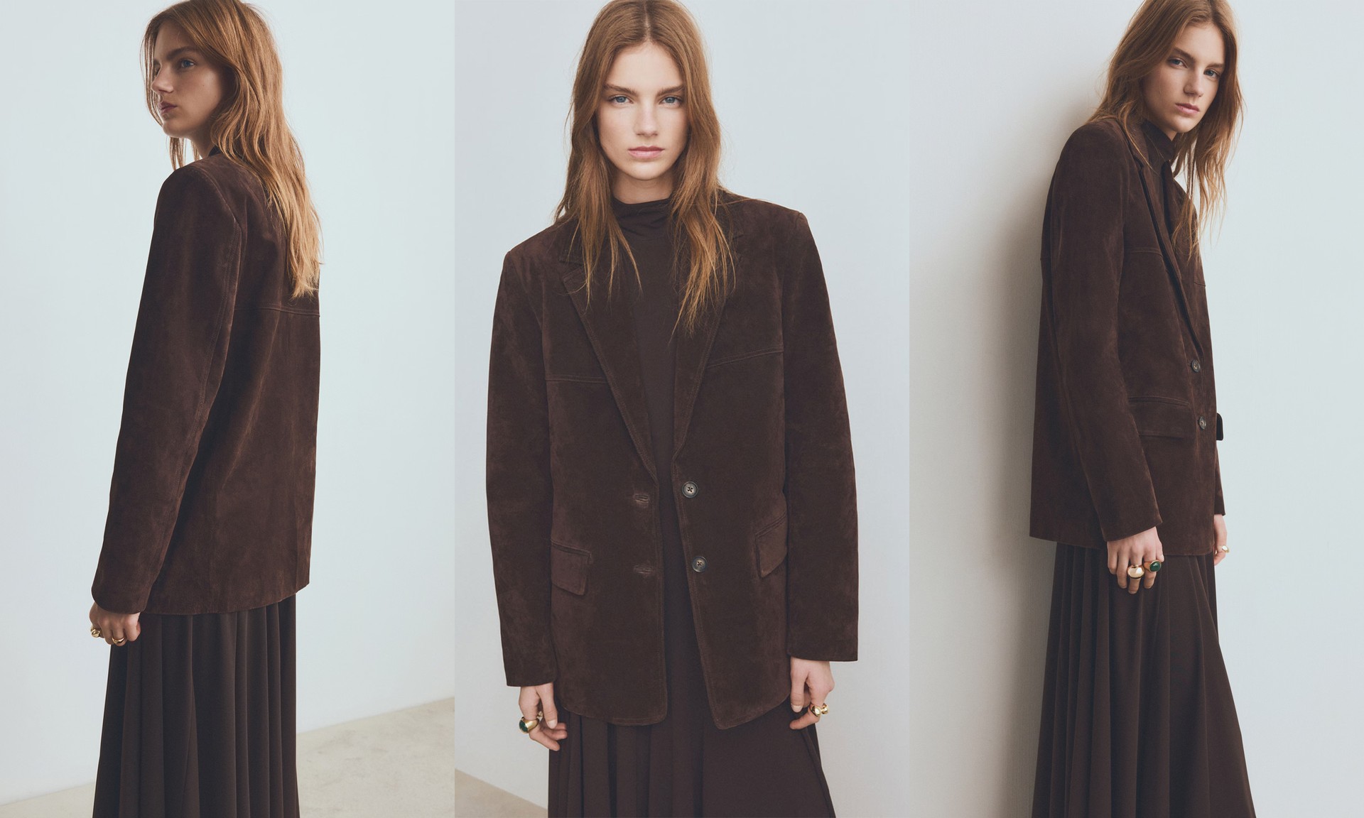 Straight Suede Jacket from Mango