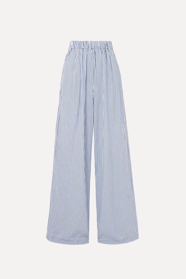 Mirca Striped Twill Wide-Leg Pants from THE FRANKIE SHOP
