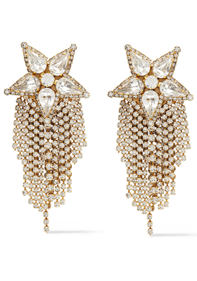 24kt Gold-Plated Swarovski Crystal Earrings from Elizabeth Cole