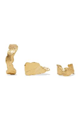 Gold Plated Earrings & Ear Cuff from 1064 Studio
