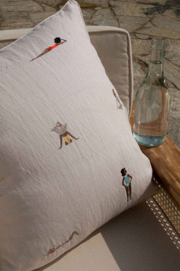 The Pampelonne Cushion from Alexandra Browne