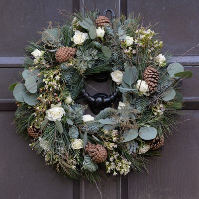 Festive Wild Hedgerow Door Wreath from The Flower Shop