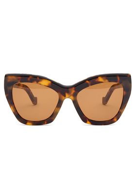 Cat-Eye Tortoiseshell-Acetate Sunglasses from Loewe