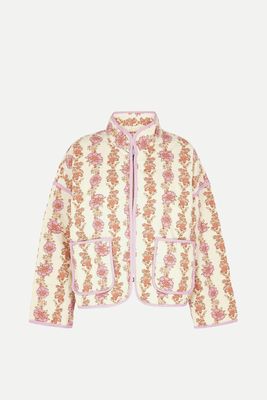 Chloe Floral-Print Quilted Cotton Jacket from Free People
