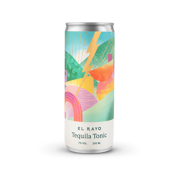Pack Of 12 Tequila Tonic Cans from El Rayo Tequila