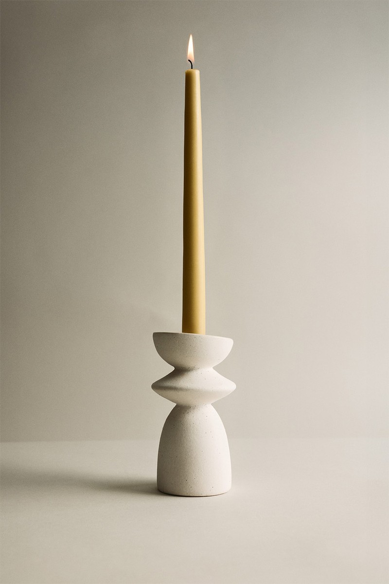 Stoneware Candle Holder