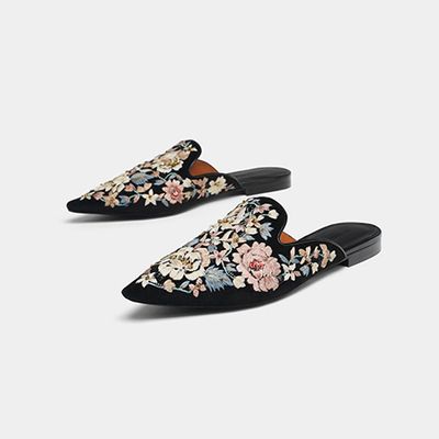 Floral Brocade Mules from Uterque