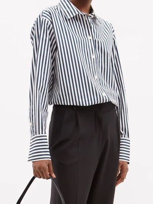 Striped Organic-Cotton Shirt from Frame X Ilona Hamer