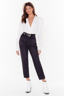 Are You Gonna Say High-Waisted Cropped Jeans