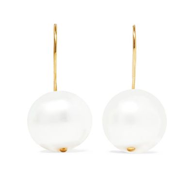 Cheyne Walk Gold Plated Pearl Earrings from Aurelie Bidermann