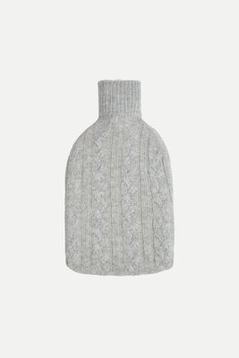 Cable-Knit Cashmere Hot Water Bottle from Johnstons Of Elgin