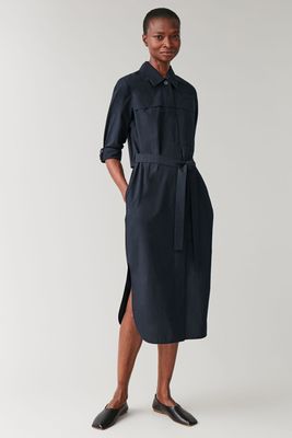 Cotton-Lyocell Shirt Dress from COS