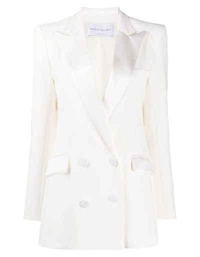 Hebe Studio Double-Breasted Notched Lapel Blazer from Hebe Studio