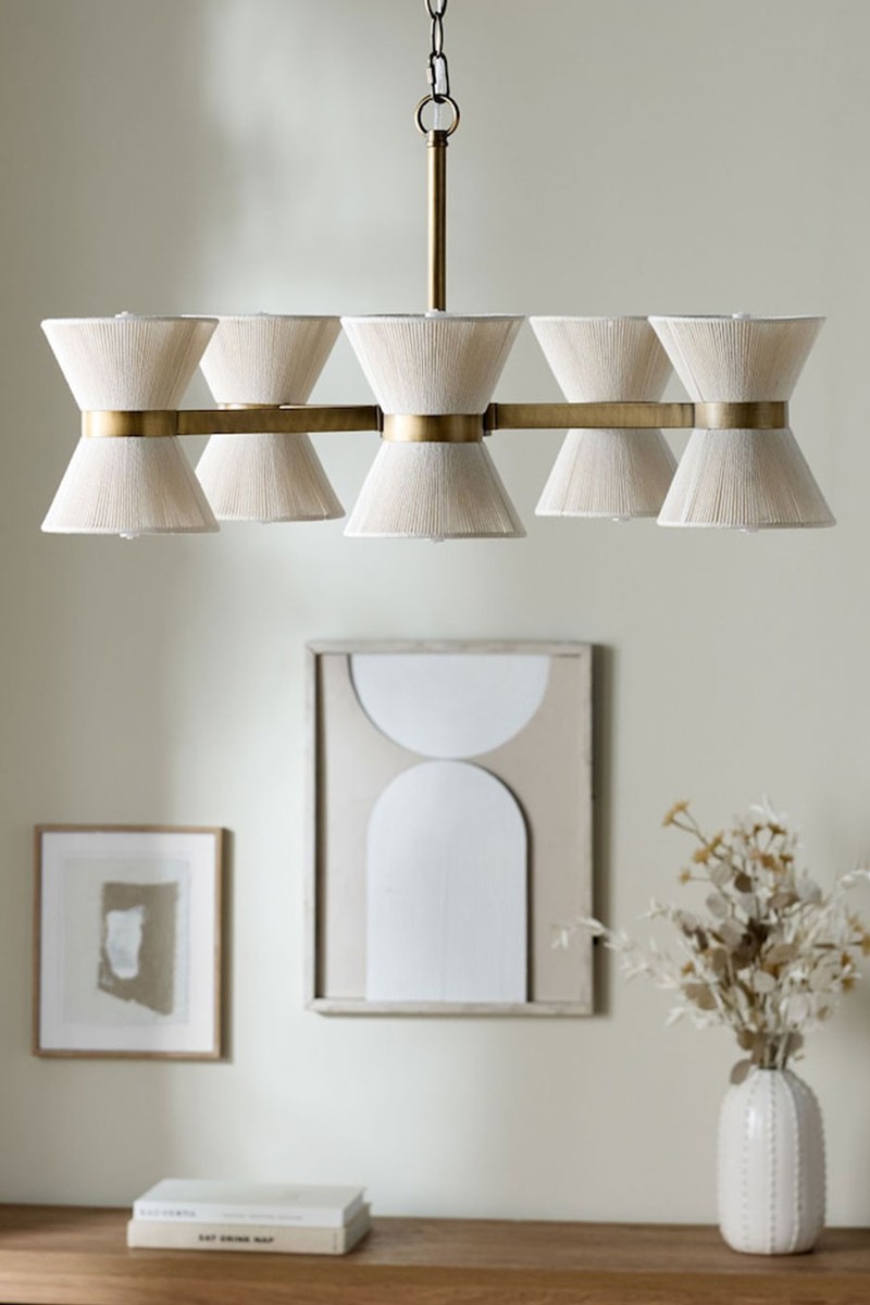 Bronze Ivory Helmdon 10 Light Pendant from Next