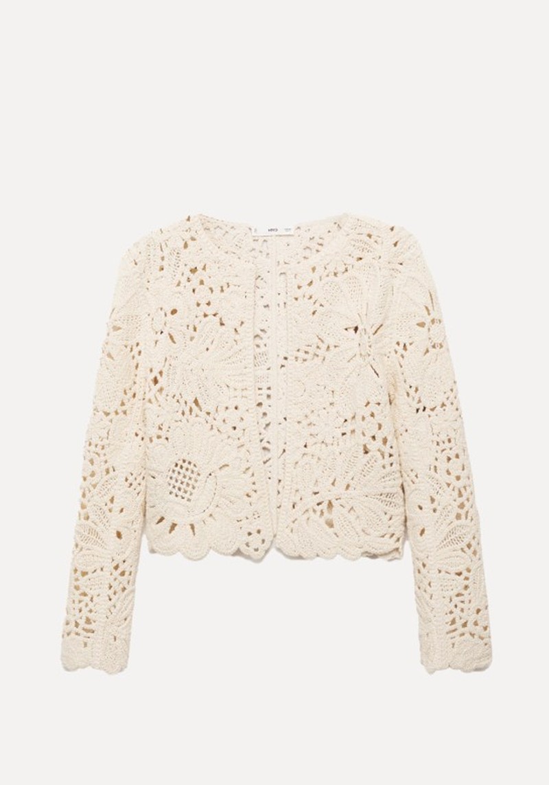 Openwork Knitted Jacket 