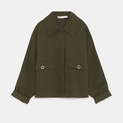 Cropped Jacket With Buttons from Zara