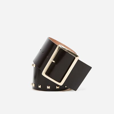 Wide Studded Belt from Uterque